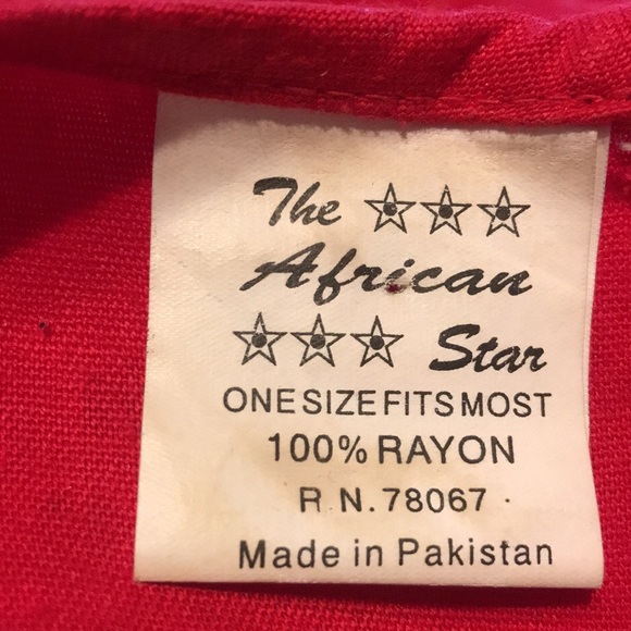 Three Piece African Skirt Set - Top, Drawstring Skirt and Headwrap - Picture 7 of 7